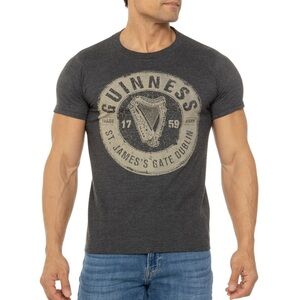 NWOT men’s marled grey Guinness tee shirt S